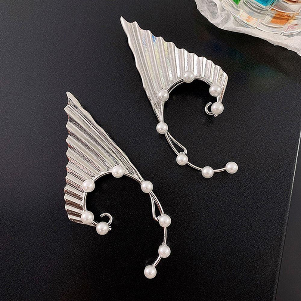 Khuyên Kẹp Vành Tai Bằng Kim Loại Phong Cách Punk Hàn Quốc Sáng Tạo Cho Nữ