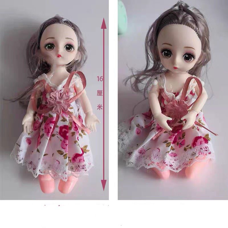 Đồ chơi va ly trang điểm kèm búp bê, gồm 17 pcs siêu xinh