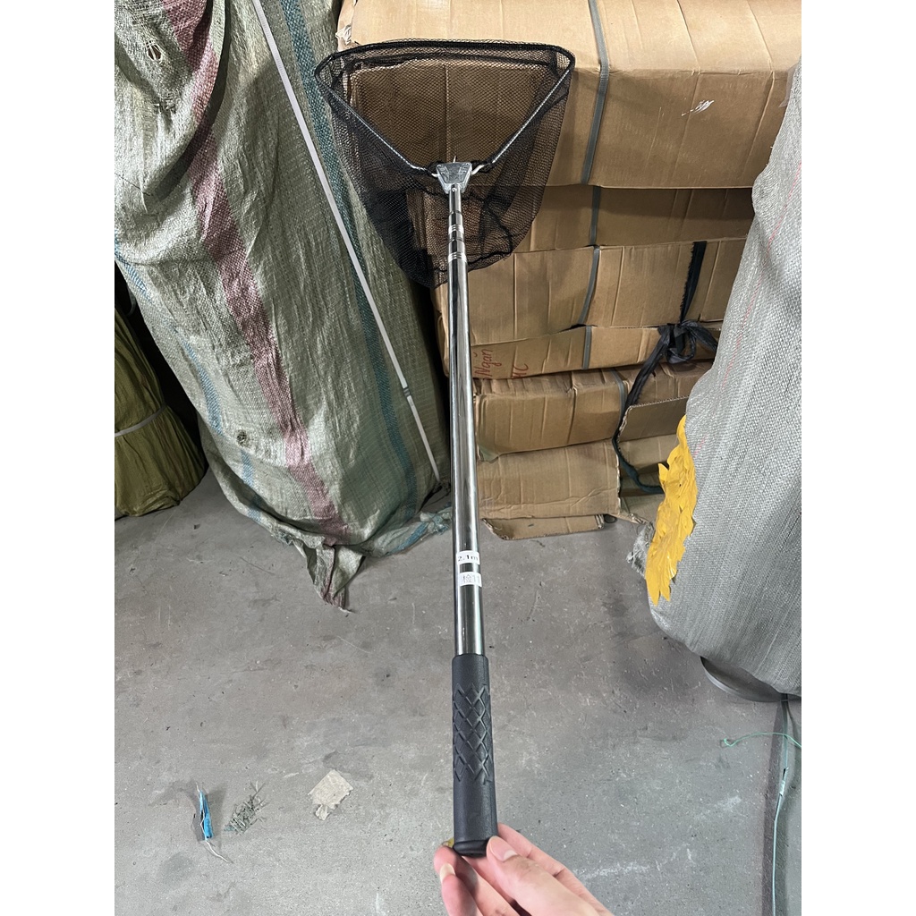 vợt cá vợt xúc cá 2m1 inox nguyên khối cao cấp -Đ𝗢̂̀ 𝗖𝗔̂𝗨 𝟳𝟭𝟲