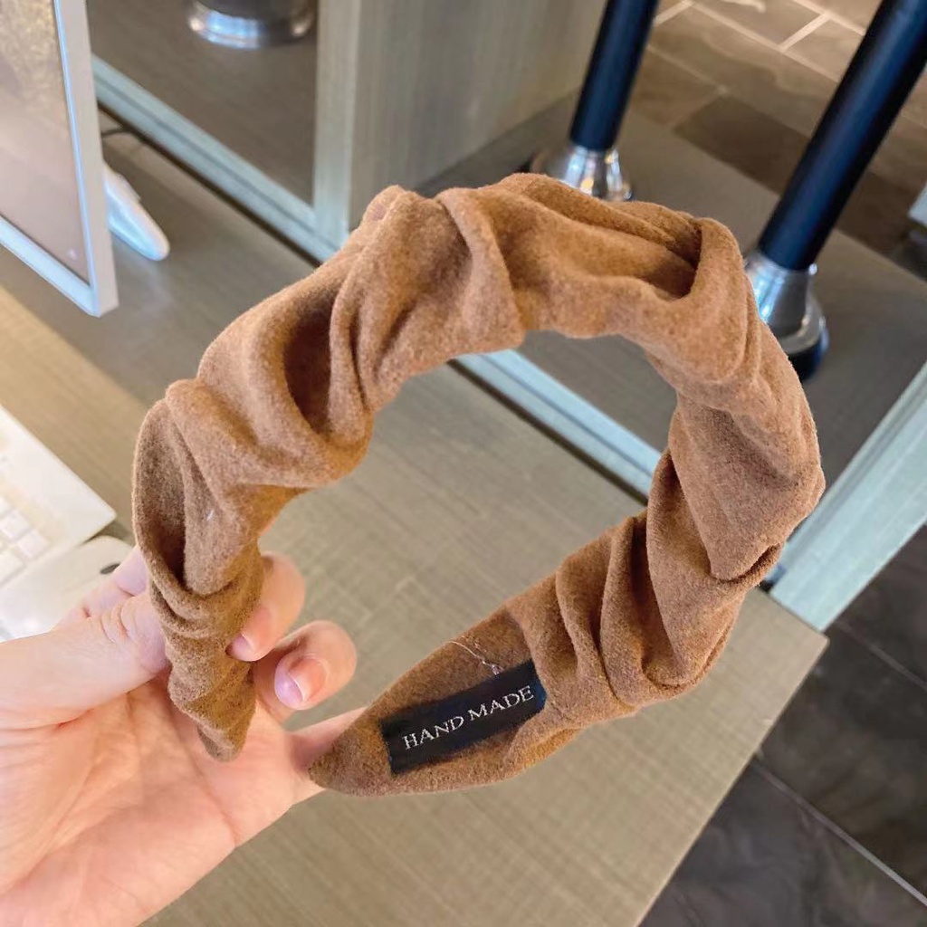 Băng Đô Cài Tóc Phủ Lông Thời Trang Thanh Lịch Cho Nữ