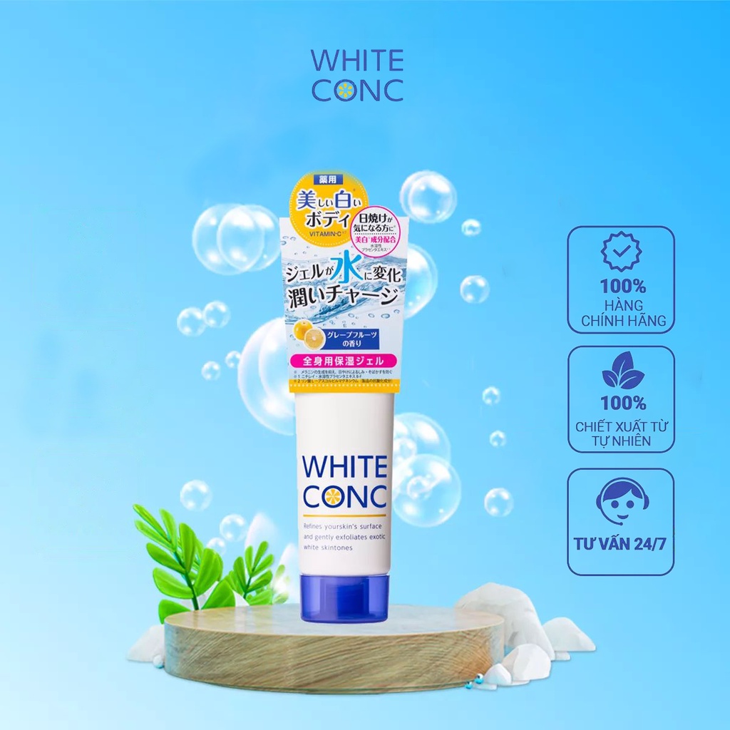 Kem dưỡng ẩm trắng da toàn thân ban đêm White ConC Watery Cream 90g xuất xứ Nhật Bản