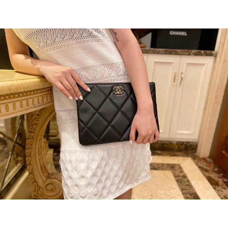 Túi cầm tay nữ(clutch nữ) da mịn  sz27.5 fullbox