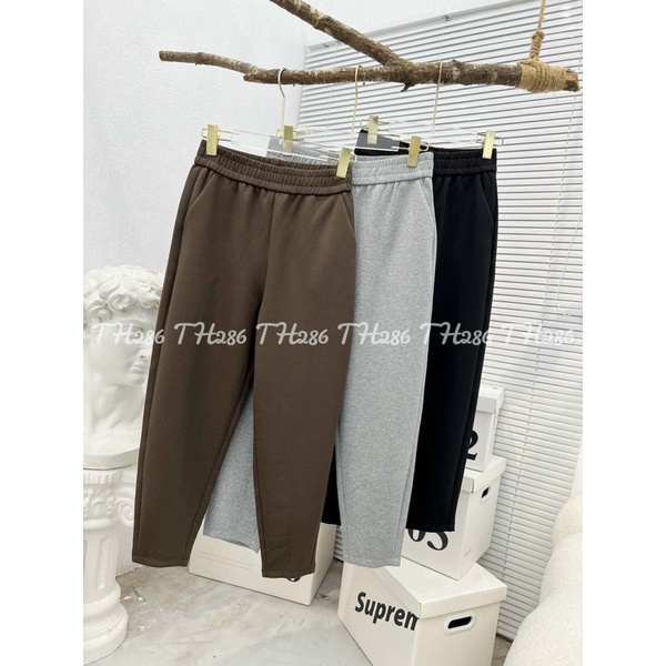 Quần dài baggy umi nỉ 4 khuy chân ulzzang unisex Cunstore.2hand
