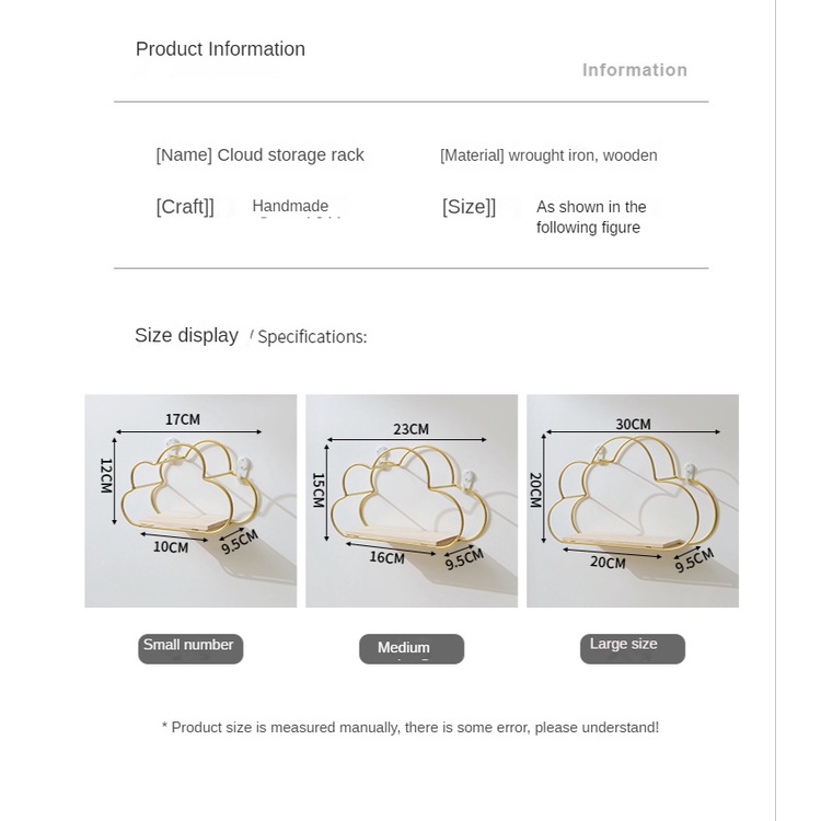 Mới# Đốm# Kệ Sắt Treo Tường Đựng Đồ Dùng Phong Cách Bắc Âu Độc Đáo Trang Trí Nhà Cửa