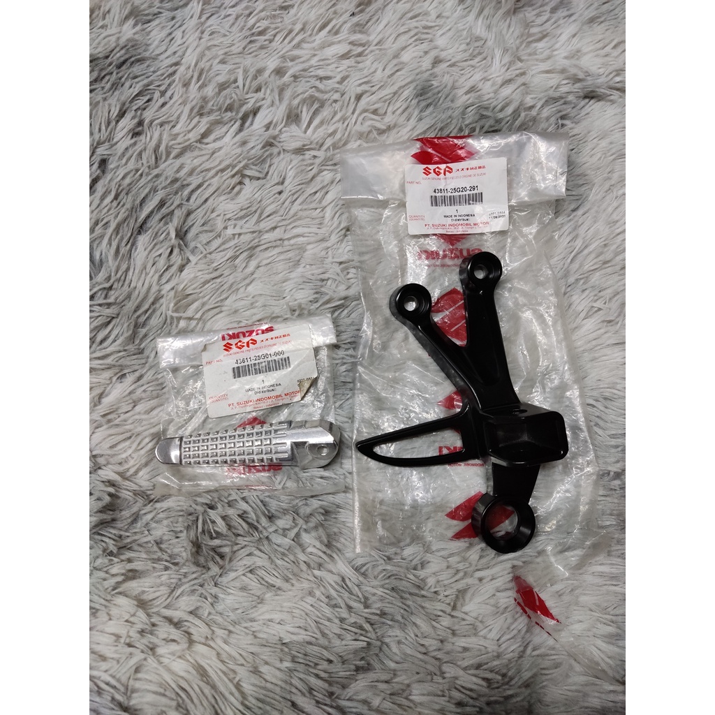 Full Bộ Pát Gác Chân Sau & Cục Nhôm Gác Chân Sau Bên Phải RAIDER FI - SATRIA FI chính hãng SUZUKI INDONESIA