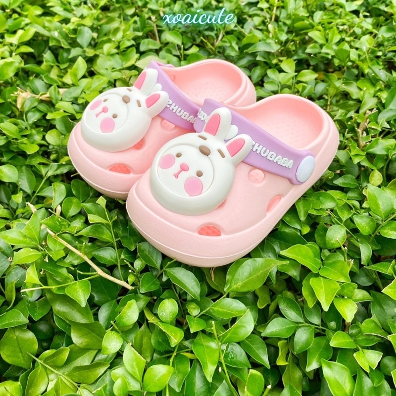Dép cho bé gái sục sandal cross nhẹ bánh mì của SHUBABA chống nước chống trượt cho bé