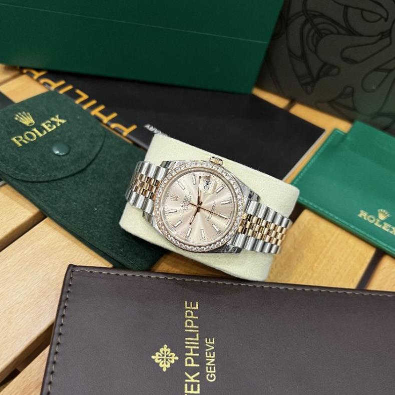 Đồng hồ nam Rolex size 41mm dây thép xịn.