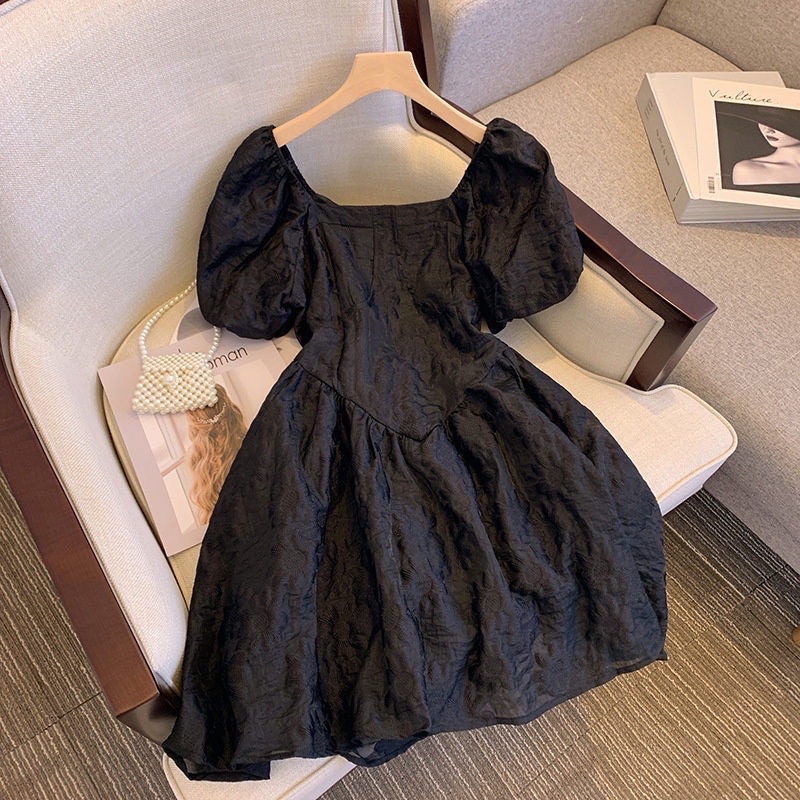 Đầm Dự Tiệc Trắng Đen Xoè JARI-CLOTHES Dễ Thương Hoa Nhẹ Nhàng