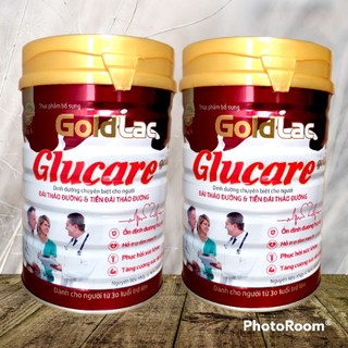 2 lon sữa tiểu đường Goldlac Glucare Gold 900g - Dinh dưỡng cho người tiểu đường