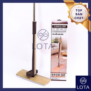 Cây lau nhà phẳng thông minh tự vắt nghiêng 180 độ xoay 360 độ đa năng có thể dùng làm chổi.