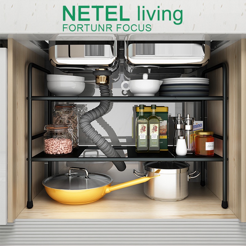 ✨NETEL✨Kệ bếp 1/2 tầng, kệ máng nước inox, tủ bếp đa năng, bếp đa năng, không gian phòng tắm