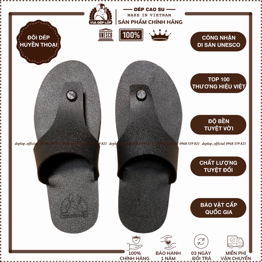 Dép cao su thời trang 2 quai phong cách Flip-Flops thương hiệu deplop_official trẻ trung dép lốp ô tô DL42