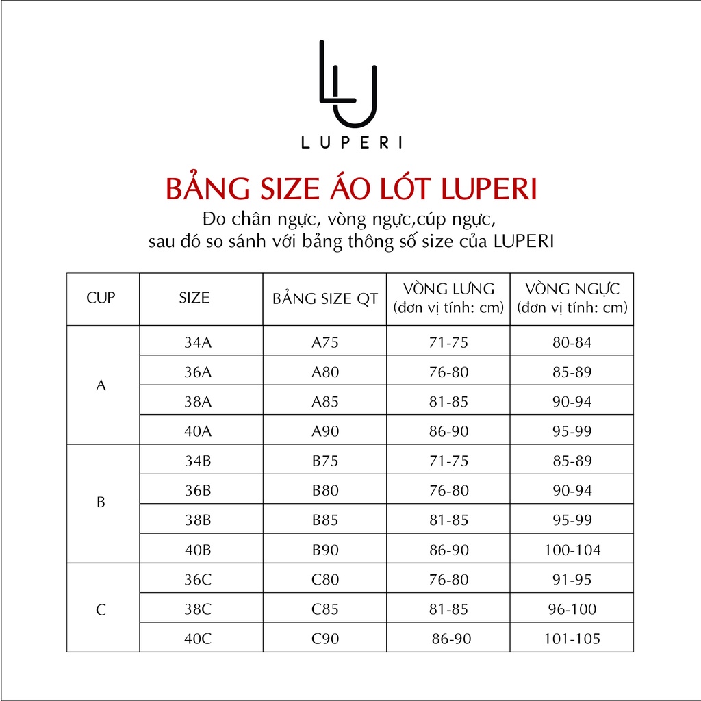 Áo Bra Quây Ren Cao Cấp LUPERI  Bản 3 Móc, Mút Ép Siêu Đẩy Mềm Mịn Thông Thoáng - LUAL852