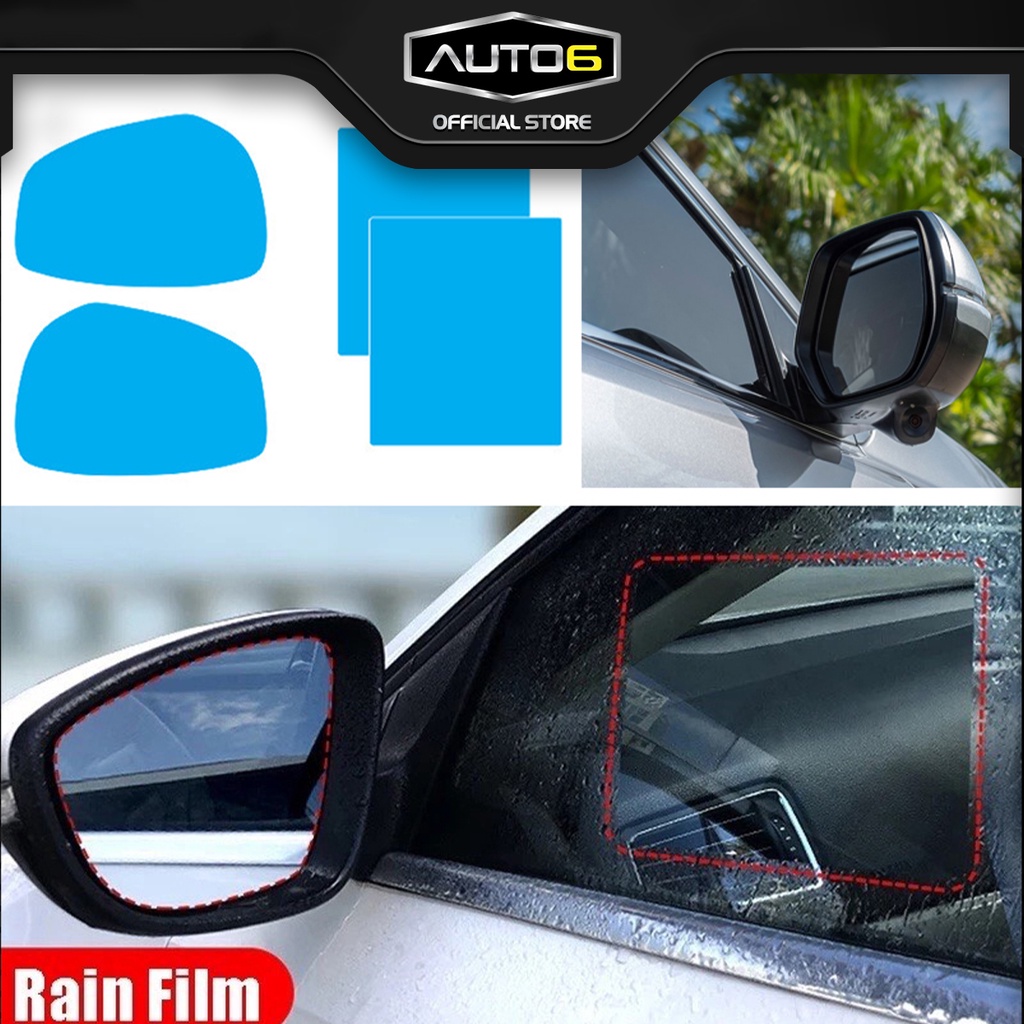 Combo tấm dán kính chống bám nước gương ô tô NISSAN XTRAIL full size - AUTO6