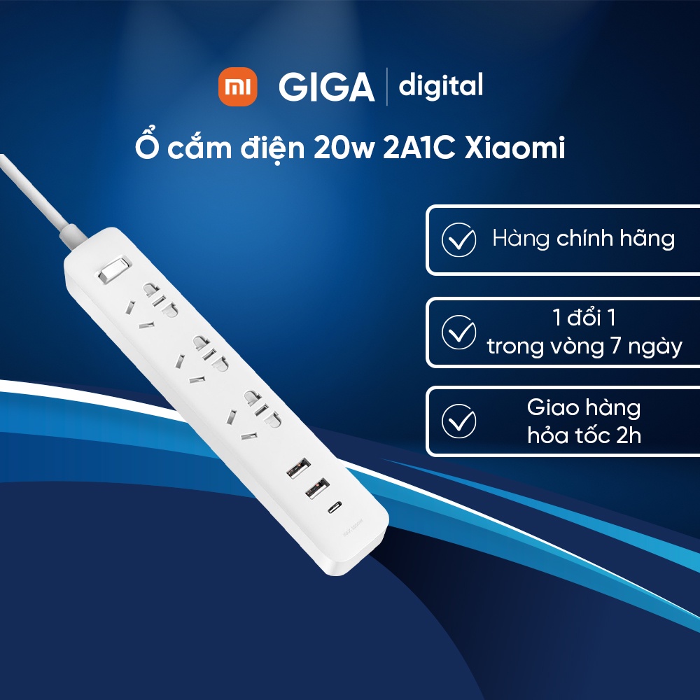 Ổ cắm điện 20w 2A1C Xiaomi XMCXB05QM BHR5094CN