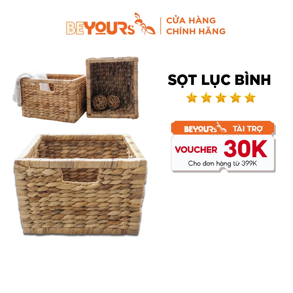 Sọt lục bình BEYOURs size 35 x 25 cm lưu trữ đa năng tiện lợi