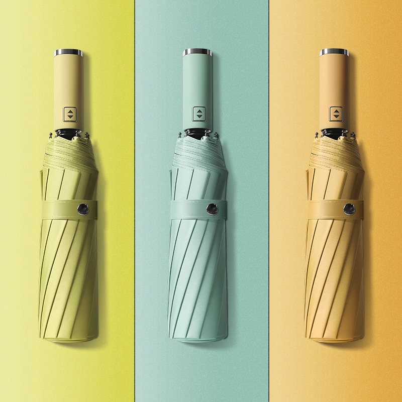 [Tặng Túi Đựng] Ô Che Mưa Nắng Gấp Gọn Phủ Llớp Chống Tia UV Cao Cấp, Dù Cầm Tay 2 Lớp Dày Dặn Chống Thấm Mau Khô 88321