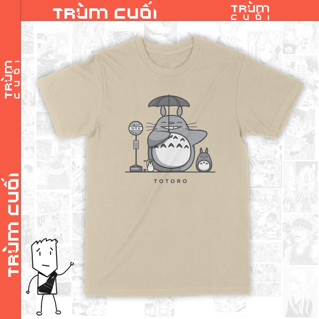 Áo thun Totoro - Ghibli Trùm cuối Cine, Cotton 100% 2 màu nam nữ 0107
