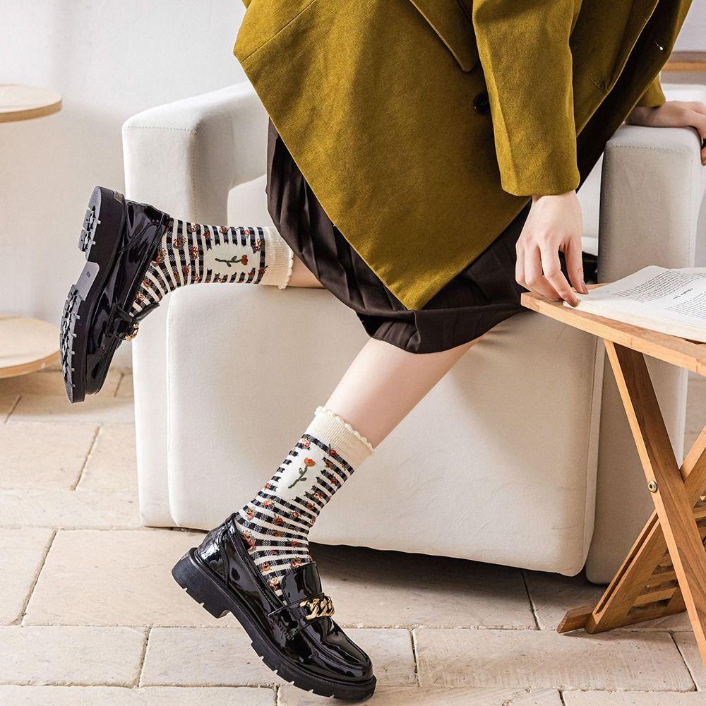 AROMA Đôi Vớ ThoáNg Khí PhốI Nơ ThờI Trang Cho Nữ