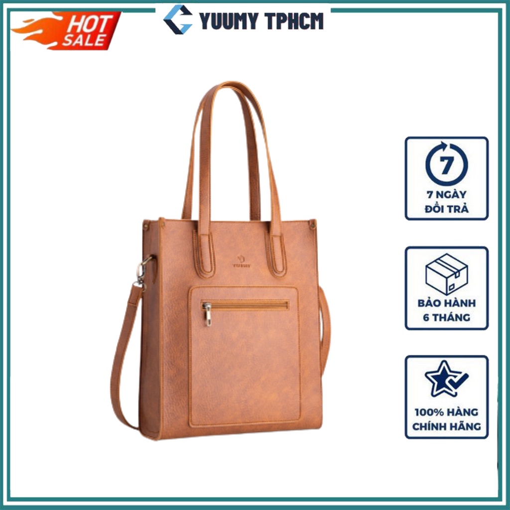 Túi Xách Nữ Yuumy YTX18 Cổ Điển Cao Cấp Thiết Kế Với Form Hộp, Dáng Đứng Giúp Tôn Lên Sự Thanh Lịch