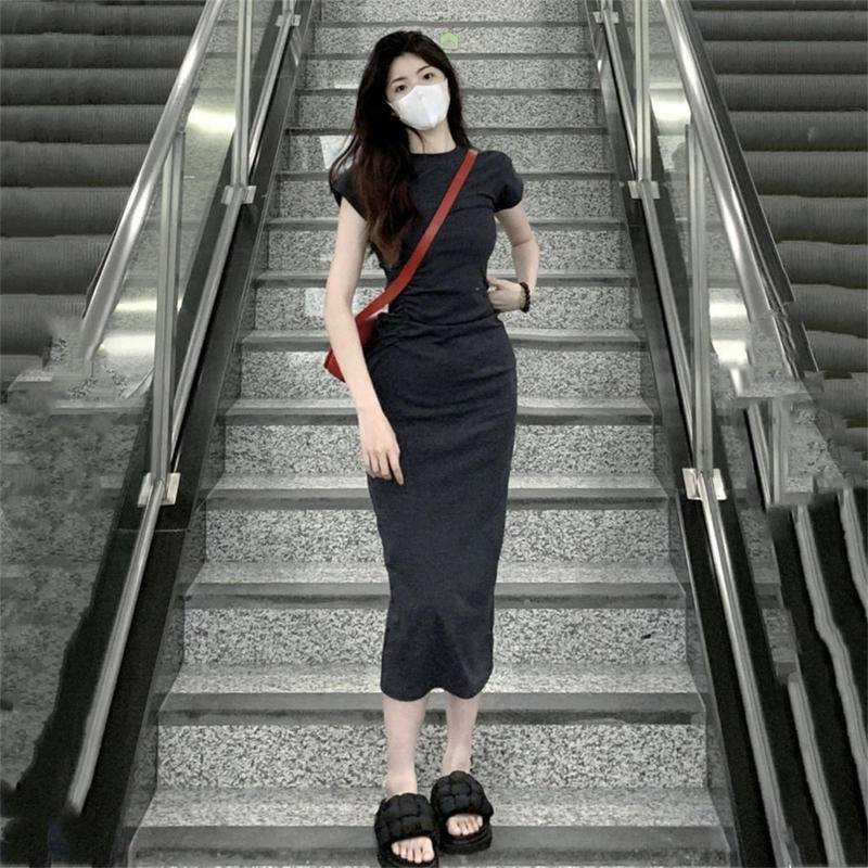 Chân Váy Dài Qua Gối Dáng Ôm Phong Cách Phương Tây Thời Trang Cho Nữ