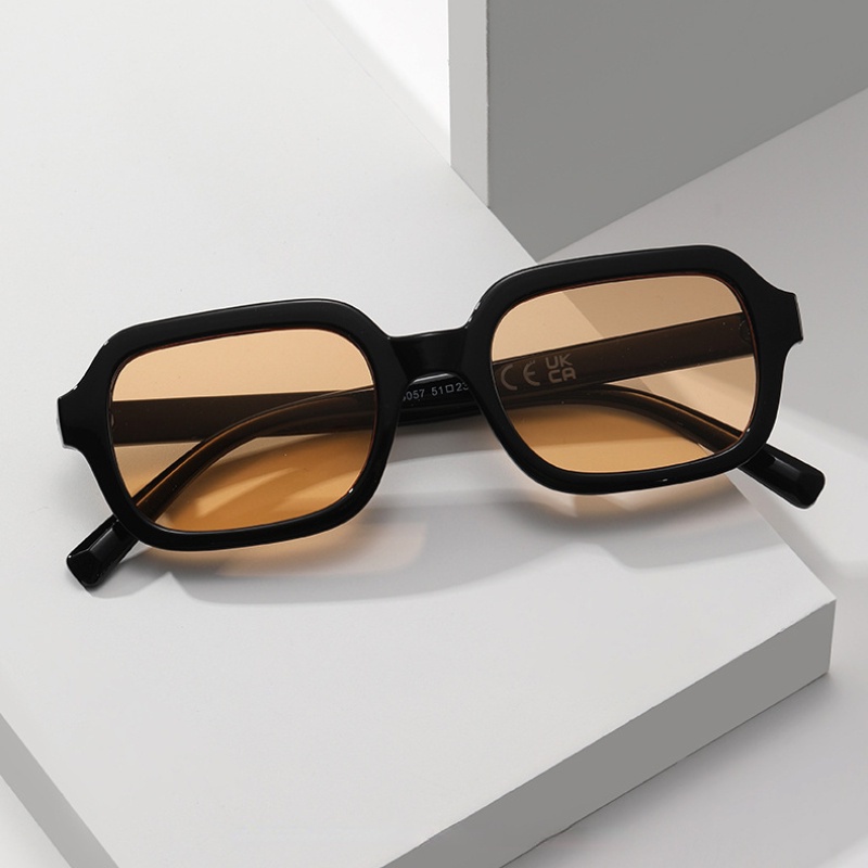 (JIUERBA) Kính Râm Gọng Vuông Nhỏ Màu Kẹo Thời Trang Phong Cách Vintage