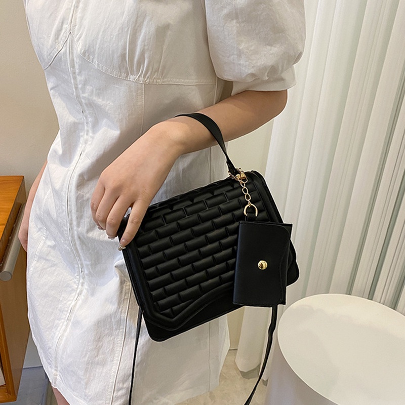 Túi Đeo Chéo Họa Tiết Sọc Caro Sáng Tạo Thời Trang Cho Nữ