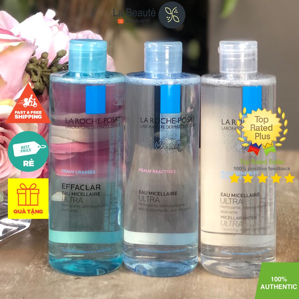 La Roche-Posay Eau Micellaire Grasses, Sensibles, Reactive - Tẩy Trang Cho Nhiều Loại Da