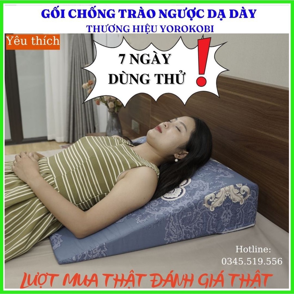 [Mã BMIN300 giảm 300K đơn 499K] Gối chống trào ngược dạ dày người lớn YOROKOBI - Bác sỹ khuyên dùng- Chính hãng