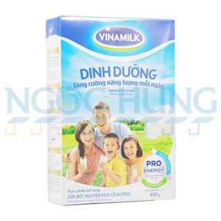 Sữa Bột Vinamilk Nguyên Kem Dinh Dưỡng  hộp giấy 400g