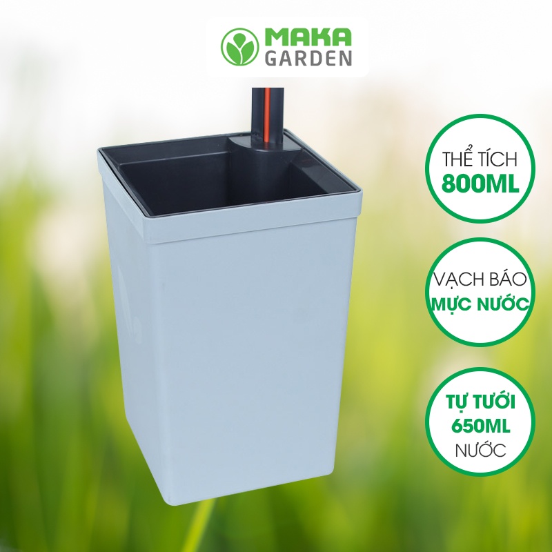 Chậu Trồng Cây Tự Tưới Tramontina 800ml- Chậu Trồng Cây Thông Minh. Thiết Kế 2 Lớp, Có Chức Năng Tự Hút Nước Cho Cây