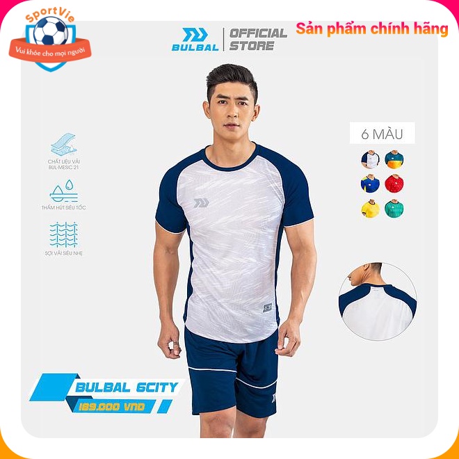 Bộ quần áo BULBAL 6 CITY A607, quần áo bóng đá, quần áo thể thao chính hãng cao cấp bền đẹp giá sỉ (6 màu)