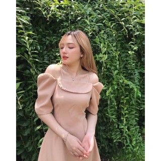 Đầm đắp ngực 3 nút