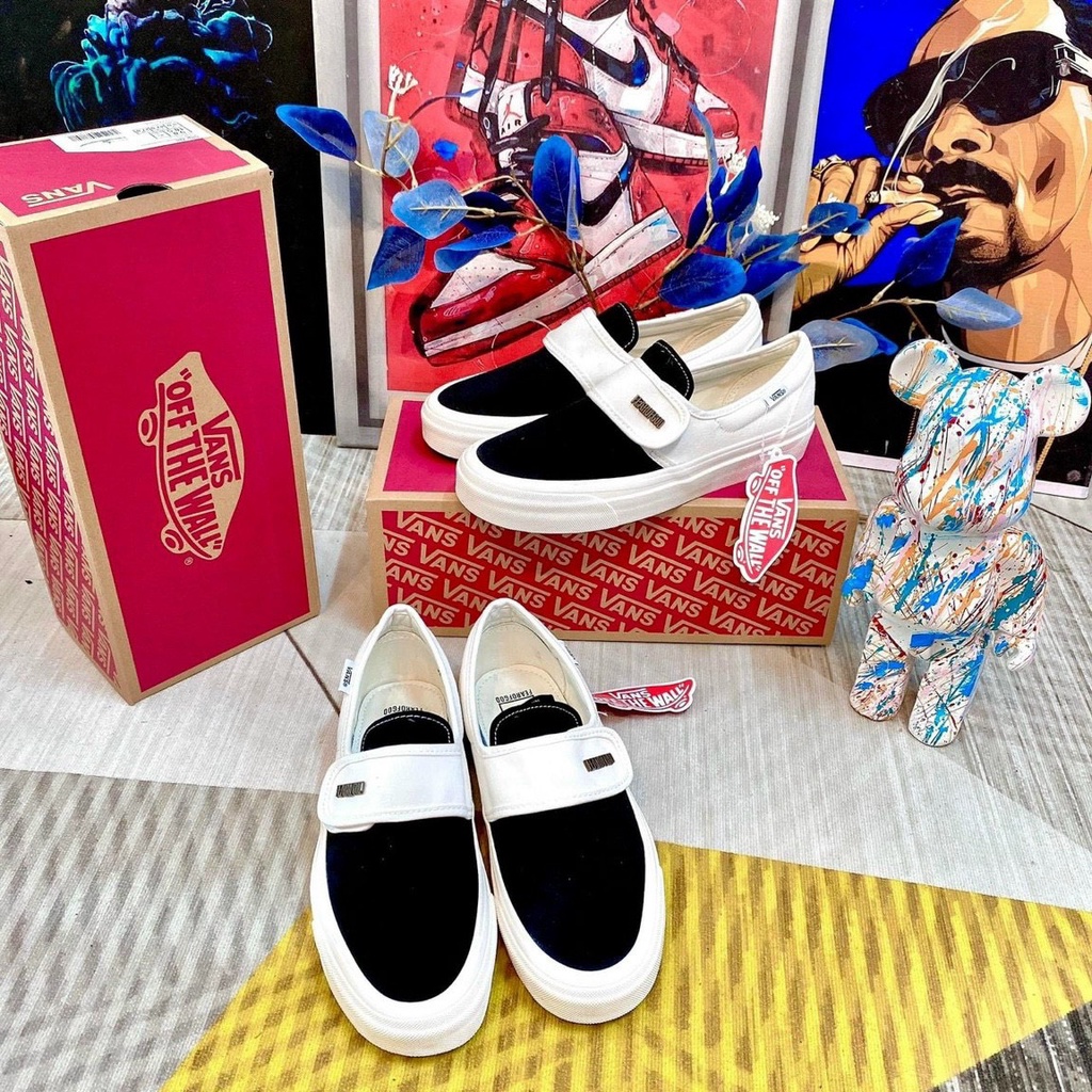 Giày thể thao nam nữ Vans F.O.G Black and White hot trend 2022, hàng đẹp mẫu mới lót da
