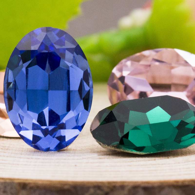 Bán Chạy Năm 2022 Hạt Cườm Thủy Tinh Hình Oval K9 Kích Thước 18x25mm Tự Làm Trang Sức Quần Áo