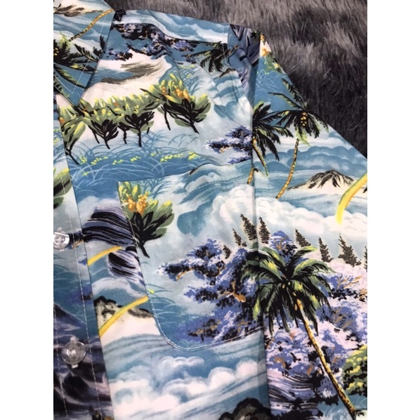 Áo sơ mi sain hawaii cao cấp