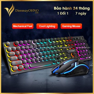 Bộ Bàn Phím Chuột T-WOLF TF 270 Chính Hãng Combo Bàn Phím Và Chuột Máy Tính Giả Cơ Chơi Game LED Có Dây – Điện Máy OHNO