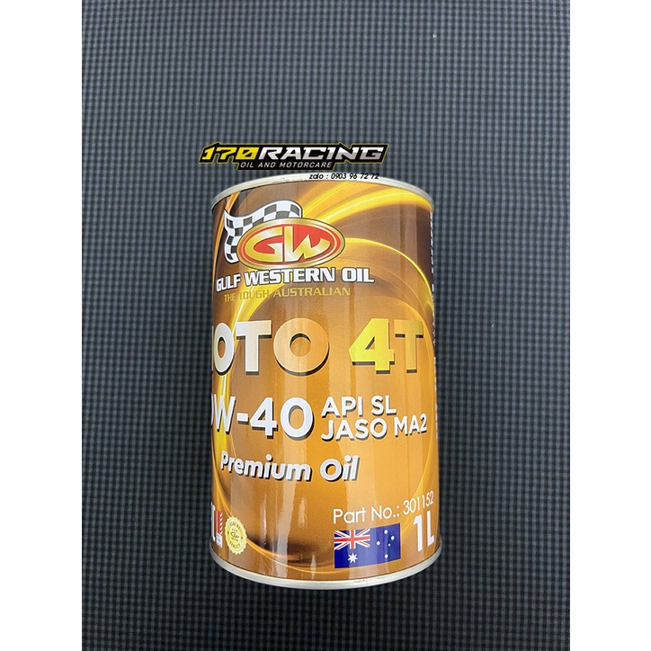 Mua 1 Tặng 1 -Giá Huỷ Diệt-nhớt xe số-Combo Mua 1 Nhớt GW GULF WESTERN OIL MOTO 4T 10W40 1L Tặng 1 Bình Lọc Xăng CALTEX