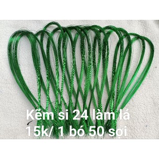 Kẽm si 24 làm hoa, lá handmade.