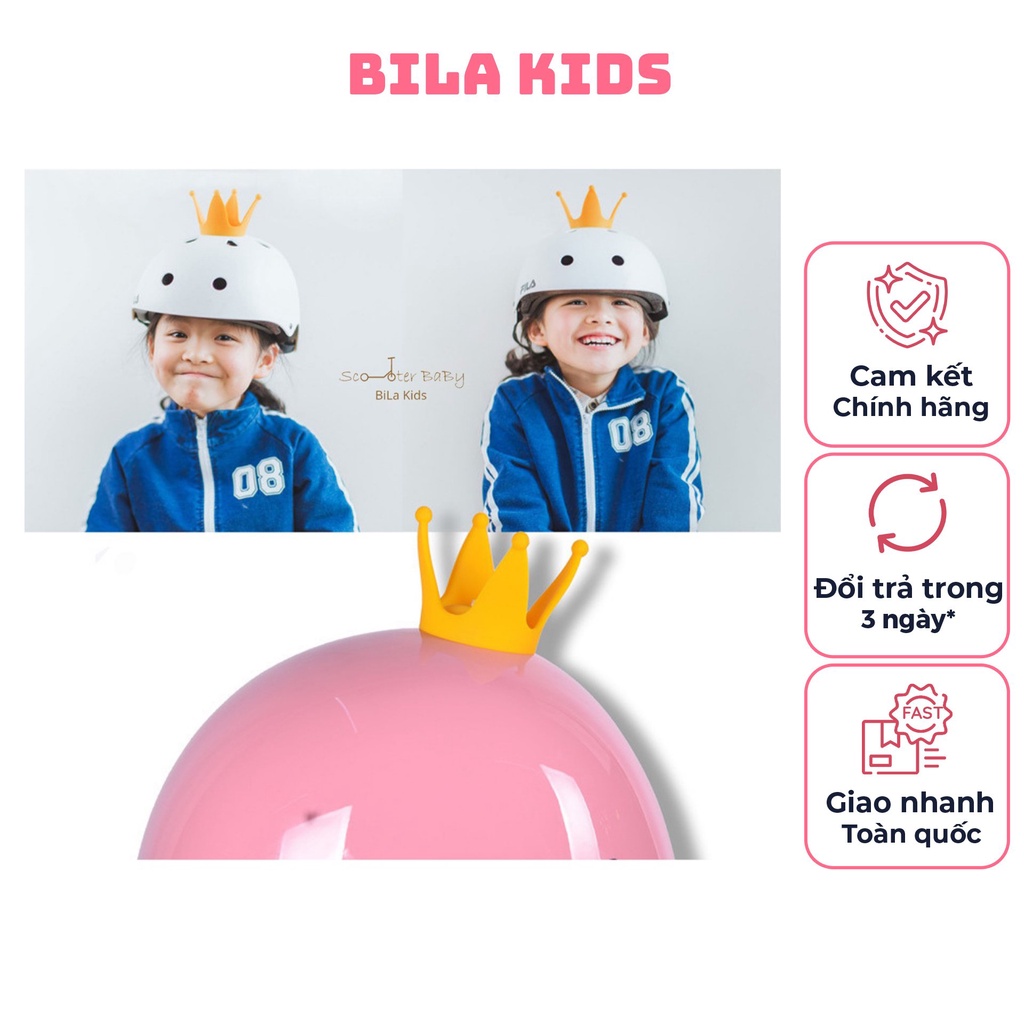 Vương Miện gắn mũ bảo hiểm BILA KIDS siêu dễ thương gắn lên mọi loại nón