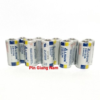 Bộ 10 viên pin cr123 lisun lithium 3v hàng nhập khẩu vỉ 2 viên