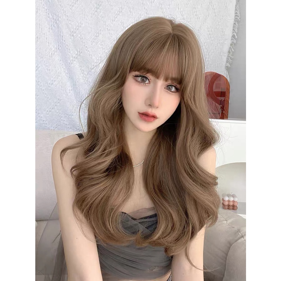 Tóc giả nguyên đầu xoăn sóng dài hot hit xu hướng mới