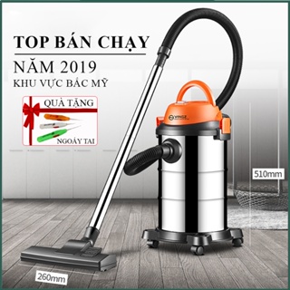 Máy hút bụi công nghiệp, máy hút bụi gia đình công suất lớn 1200W, dung tích 12L tích hợp 3 chế độ Khô - Ướt- Thổi
