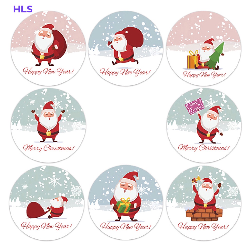 500 Nhãn Dán Chủ Đề Giáng Sinh Trang Trí Quà Tặng