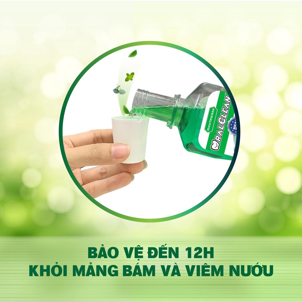 Bộ 3 Nước súc miệng OralClean FRESH TO-GO 300ml