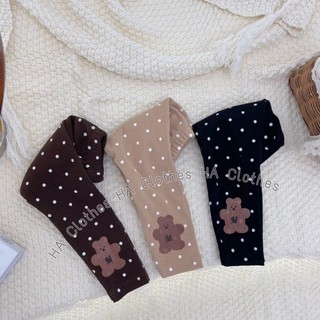 Quần legging chấm bi cho bé gái