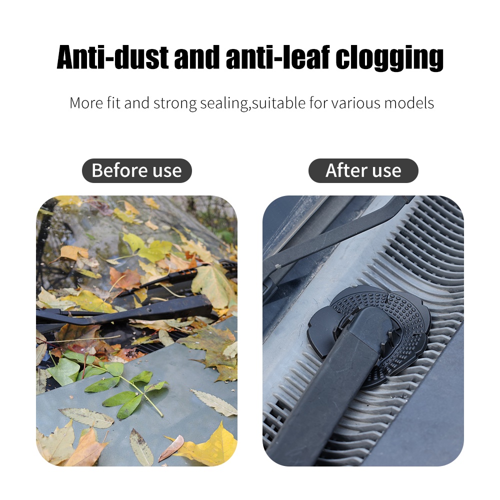 Bộ 2 Đệm Bảo Vệ Lỗ Cần Gạt Nước Chống Bụi Chống Mòn Cho Kính Chắn Gió Xe Hơi