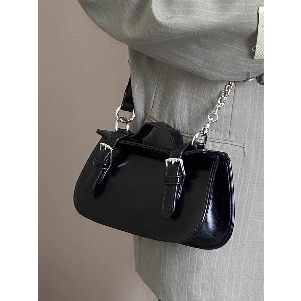 Túi Xách Da Bóng Dáng Vuông Nhỏ Thời Trang Cao Cấp Cho Nữ