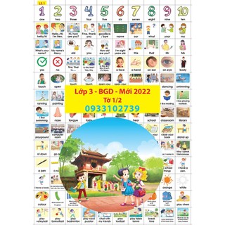 Sticker từ vựng tiếng anh lớp 3 - BGD - Global (mới)