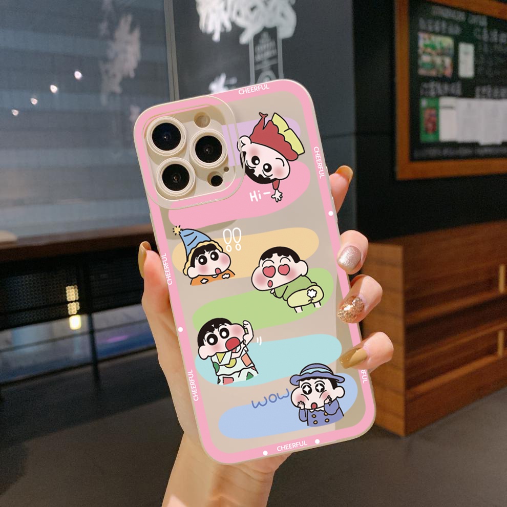 Ốp Điện Thoại Viền Vuông Hình Doremon / Cậu Bé Bút Chì Cho Xiaomi Redmi Note 11 Pro 5G 11S 10 Pro 4G 10S Redmi 10C 9C A1